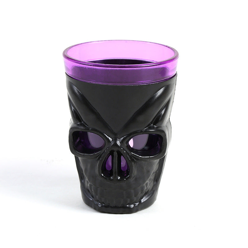 Wholesale Halloween Glowing Skull Wine Glasses LED Party Decorations